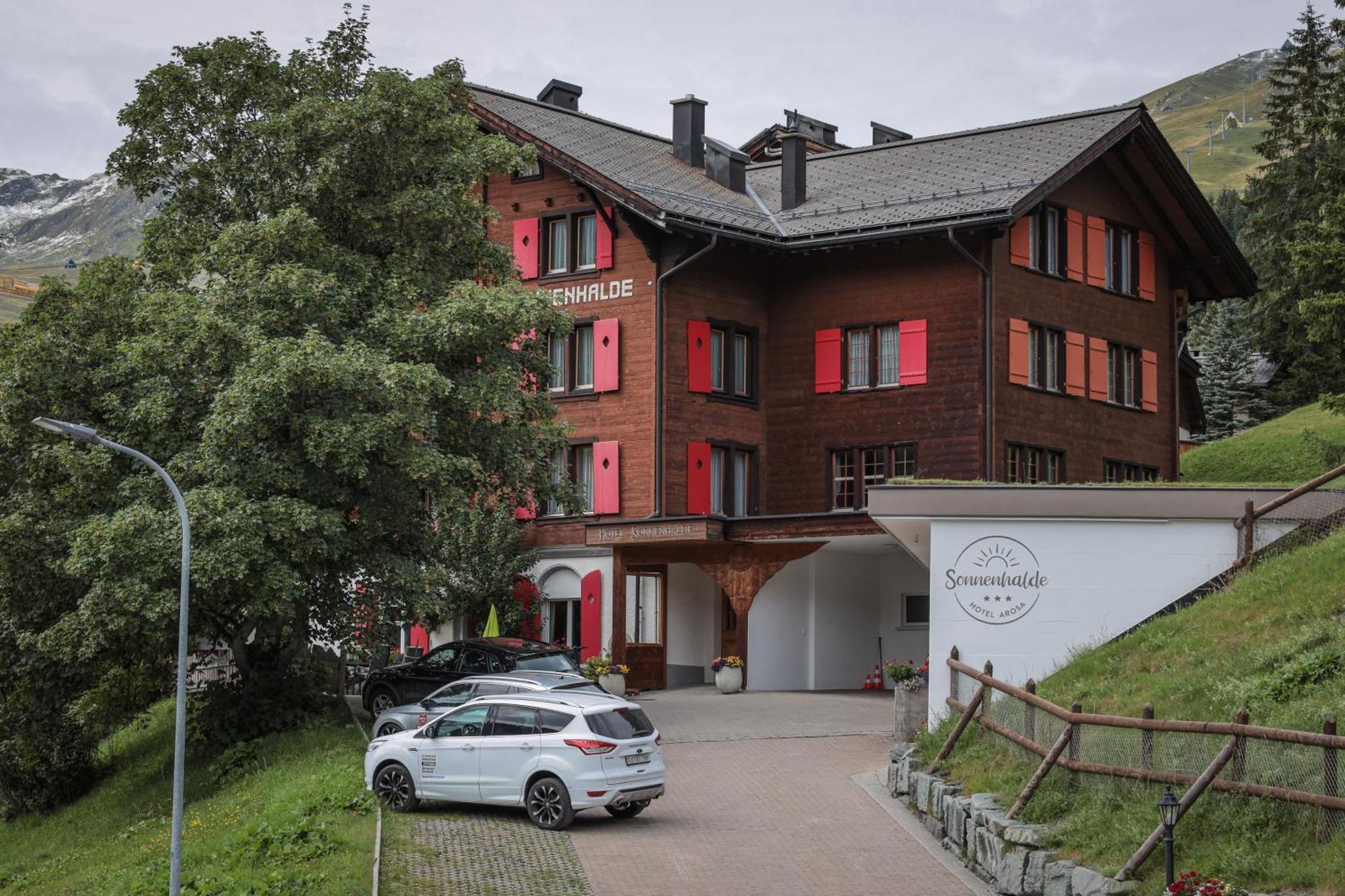 Hotel Garni Sonnenhalde Arosa Exterior foto